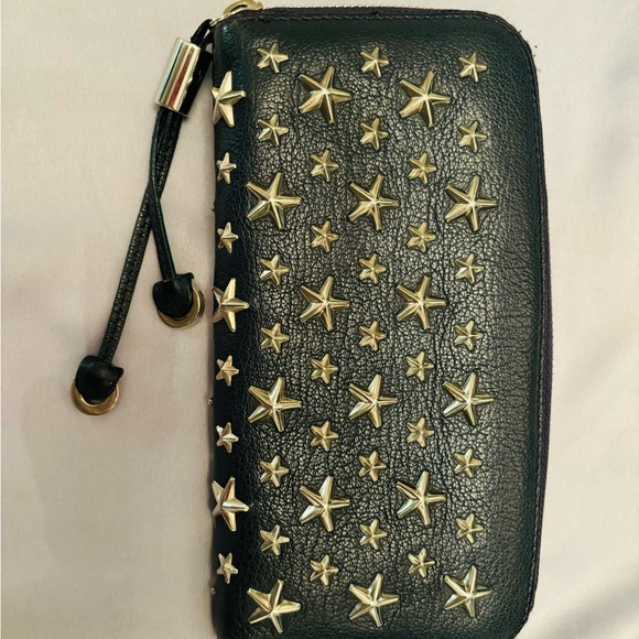 🌙Jimmy Choo Philippa Star Studs Zip Around Long Wallet in excellent condition - Picture 14 of 17